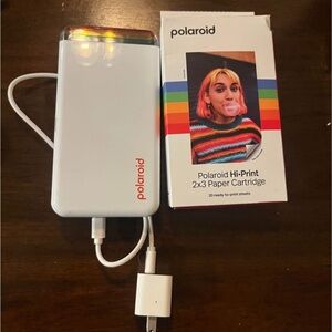 Polaroid Hi-Print 2x3 Pocket Printer - White